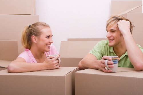 Removal team helping with a home move in Battersea