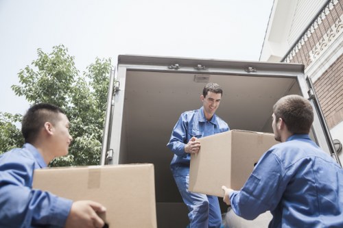 Careful furniture handling during a Battersea house move
