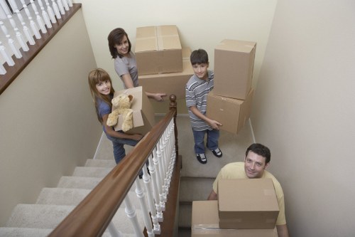 Removal team handling a busy Clapham Junction property move